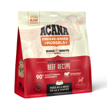Load image into Gallery viewer, ACANA Freeze Dried Dog Food &amp; Topper, Grain Free, High Protein,  Fresh &amp; Raw Animal Ingredients, Ranch-Raised Beef Recipe, Morsels
