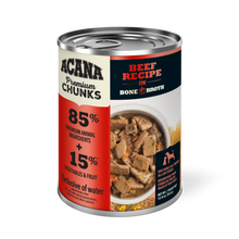 Load image into Gallery viewer, ACANA Premium Chunks Grainfree Beef Recipe in Bone Broth Wet Dog Food
