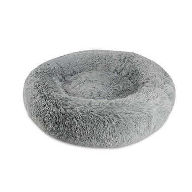 Arlee Pet Products Shaggy Calming Orthopedic Donut Bed Grey